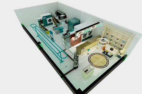 干洗店室內(nèi)布局UI圖